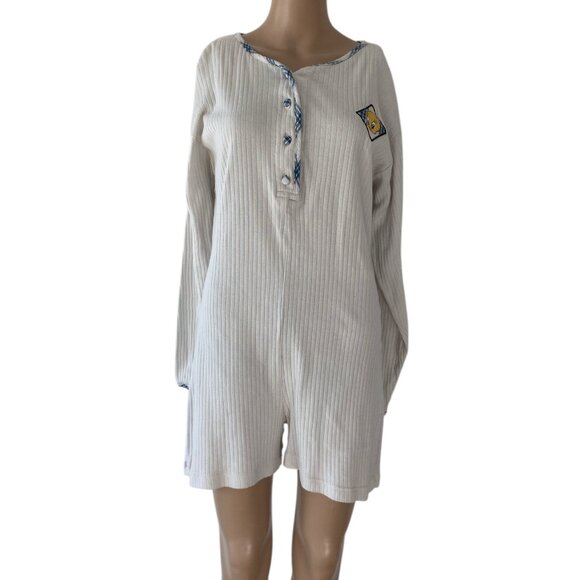 Vintage 1996 Warner Brothers Tweety Bird  Size M Adult Onesies Short Pajamas - Picture 1 of 11